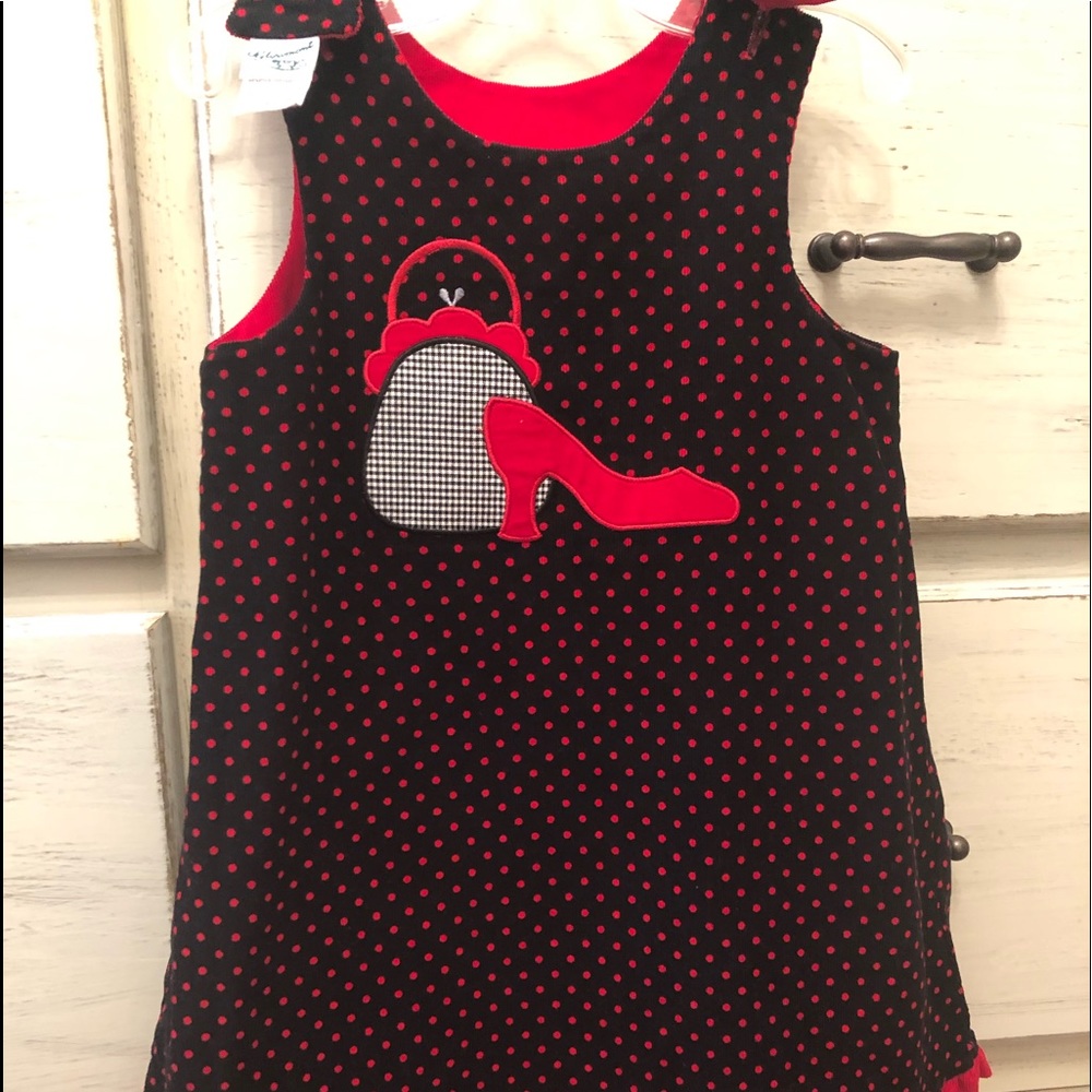 Reversible light cord dress! So cute!